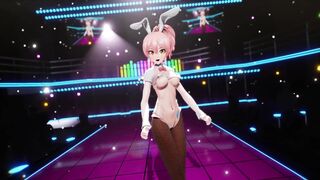 【MMD R-barely legal DANCE】MIKA CHAN SWEET SEXSUAL BEAUTY BUNNY PAYING DEBT 強烈な浸透の甘い喜び [MMD]