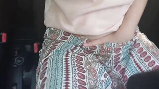 Exhibitionist Masturbates inside the Vehicle and Peeing into Nature