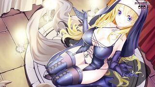 Beautiful Orgasm from Beauty Blonde Nun with Huge Jugs / Cartoon Uncensored
