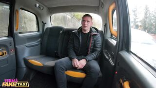 Female Fake Taxi her Huge Natural Jugs are on Top Form Fucking a Customer