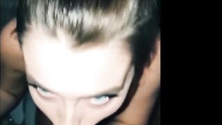 ADORABLE SLUTS CUMSHES ON BOOBIES BY ORAL SEX