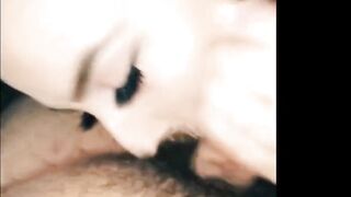 ADORABLE SLUTS CUMSHES ON BOOBIES BY ORAL SEX