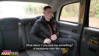 Female Fake Taxi Her Huge natural hooters are on top