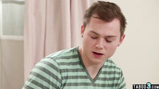 Angry milf stepmom Sloan Rider asks stepson and his mate
