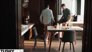 TUSHY Hot Kenna James Cheats & Gets DPed at Yoga Retreat