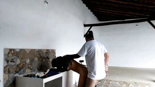 I boned the maid while she washes