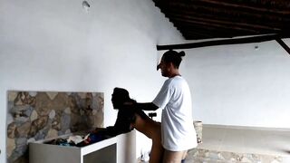I boned the maid while she washes