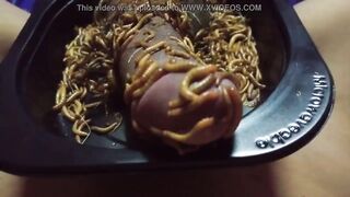 Mealworms On Penis