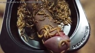 Mealworms On Penis