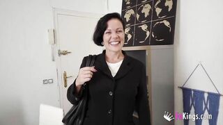 GODDESS PROFESSOR! Bianca wants two dicks for her porn debut