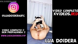 Brazilian young african women alone at home play with her