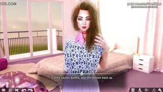 Double Homework | Her stepmom nearly caught her. Blonde 18yo