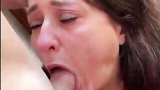 milf oral sex women Alina Tumanova blows on the highway with