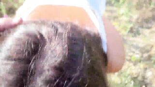 milf oral sex women Alina Tumanova blows on the highway with