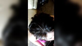 Bj and Creampie with big black dick Cum on my Face