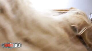 Blonde cougar inside Bae underwear deep throat butt banged