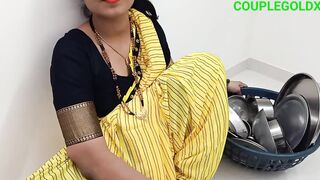 By luring the woman who came to sell utensils, she