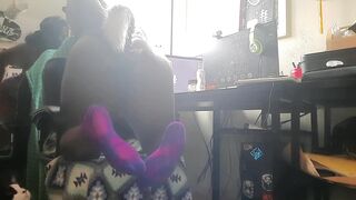 Adorable African Dresses up and Play with Clitoris (w/ Oil!)