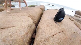 Lots of group sex at Galheta beach inside florianopolis - Ines