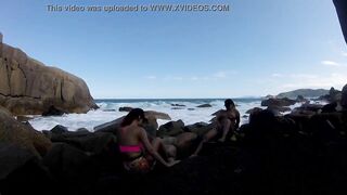 Lots of group sex at Galheta beach inside florianopolis - Ines