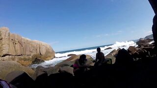 Lots of group sex at Galheta beach inside florianopolis - Ines