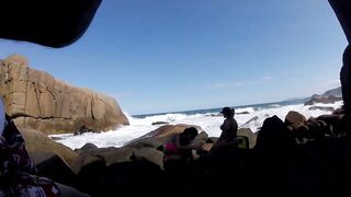 Lots of group sex at Galheta beach inside florianopolis - Ines
