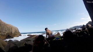 Lots of group sex at Galheta beach inside florianopolis - Ines