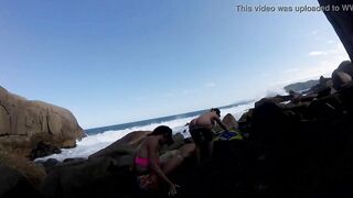 Lots of group sex at Galheta beach inside florianopolis - Ines