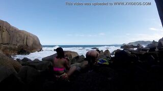Lots of group sex at Galheta beach inside florianopolis - Ines
