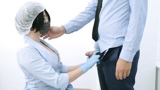Nympho Nurse Blown A Long Penis And Gave Hooters Nailed