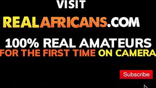 Real African Amateur cunt with mouth waits for Cummed from Stepbro while