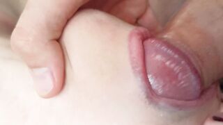 sexy Blows a Huge Dick Close-up