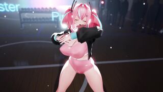 【MMD R-teen DANCE】BREMERTON HUGE BUTT YUMMY DILDOSEX ANALお尻貫通アナル [MMD]