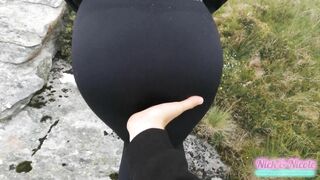 Fit Long Tit Cum Bimbo Gets Screwed and Creampied whilst Hiking up a Mountain