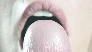 Close up Sexsual Tongue Fellatio