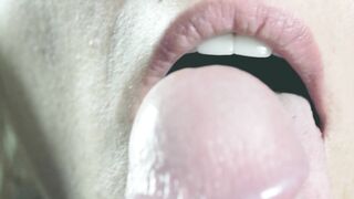 Close up Sexsual Tongue Fellatio