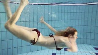 Nastya decided to do erotics underwater