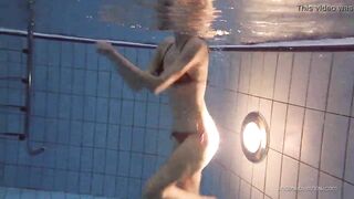 Nastya decided to do erotics underwater