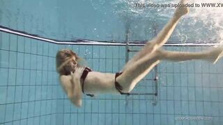 Nastya decided to do erotics underwater