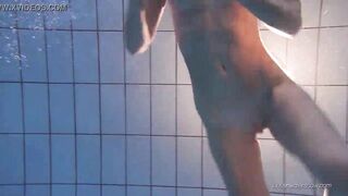 Nastya decided to do erotics underwater