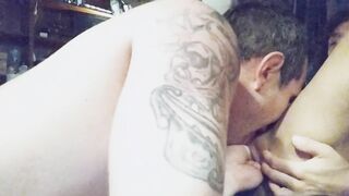 He Shoves his Long Fist into my Tight Cunt!