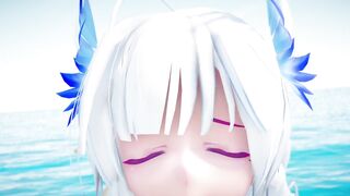 【MMD R-19 year old DANCE】INTENSE PASSIONATE SEX ON THE SWEET BEACH 甘い精液アナル [MMD]