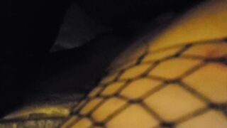 MILF/BBW inside Ebony Dress, Fishnet Pantyhose & High Heels- Twat Blowing & Fisting-by bbcs Stud