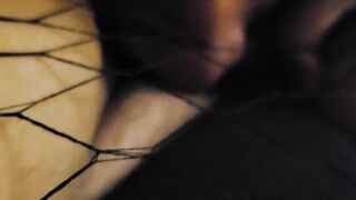 MILF/BBW inside Ebony Dress, Fishnet Pantyhose & High Heels- Twat Blowing & Fisting-by bbcs Stud