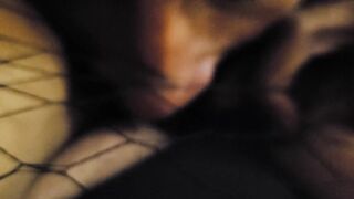 MILF/BBW inside Ebony Dress, Fishnet Pantyhose & High Heels- Twat Blowing & Fisting-by bbcs Stud