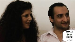 CFNM British Mistresses Milking Tiny Cock and Pose slave