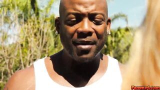 Nat Turnher is Bobbi's new ebony stepdad whom she bangs