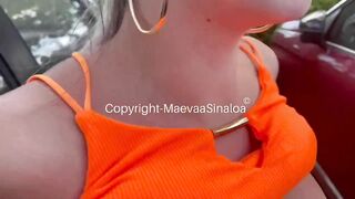 Maevaa Sinaloa - Je me Fais Baiser Squirt et me Prend Une Faciale Sur un Parking Extérieur En Outdoor