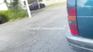 Maevaa Sinaloa - Je me Fais Baiser Squirt et me Prend Une Faciale Sur un Parking Extérieur En Outdoor