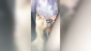 My Step Sister get Sloppy Blowjob big black dick ( CUM SHOT )